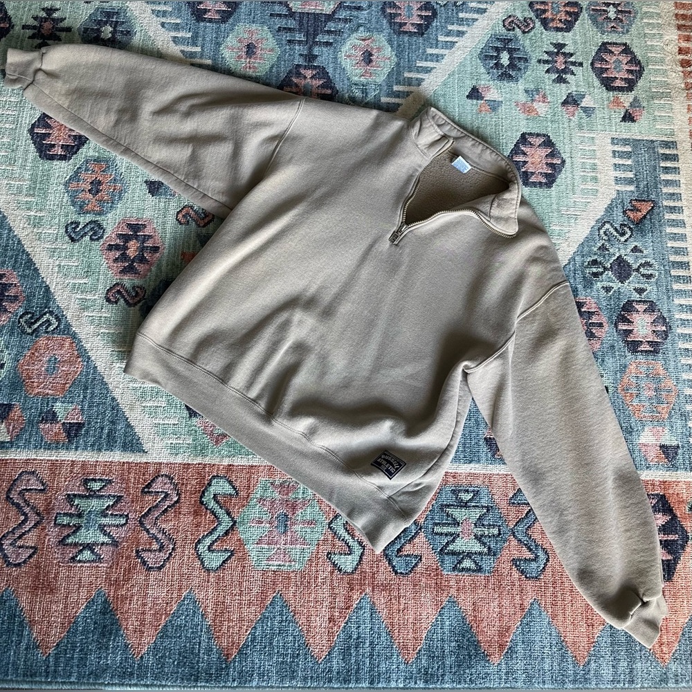 Russell Athletic quarter zip pullover sweater (USA made)